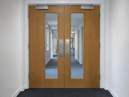 Communal fire doors