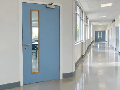 Glazed fire doors