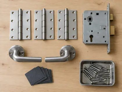 Fire door ironmongery